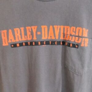 Harley-Davidson Gray Short Sleeve Pocket Tee Men’s Large